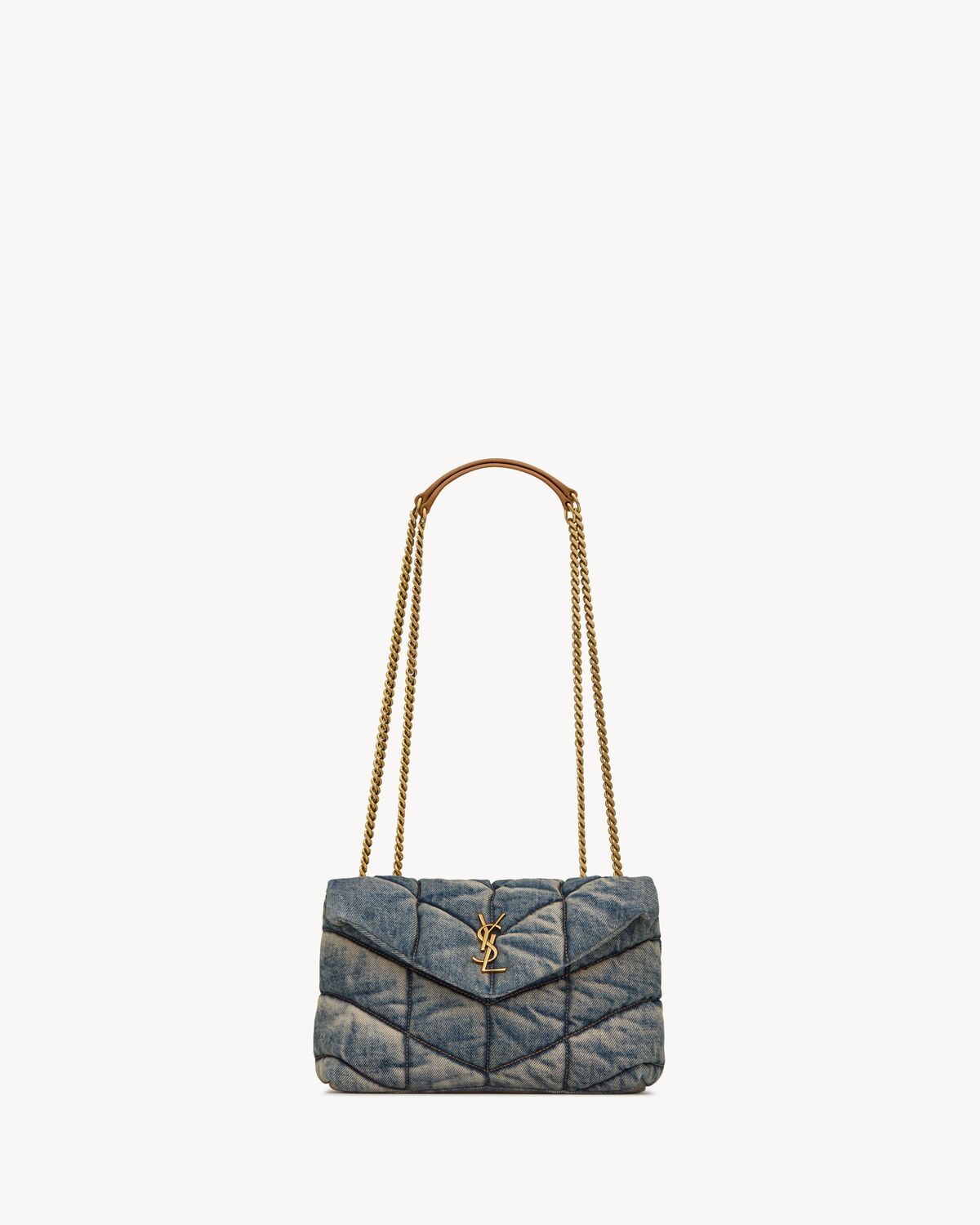 YSL Puffer Toy in Demin - Image 1